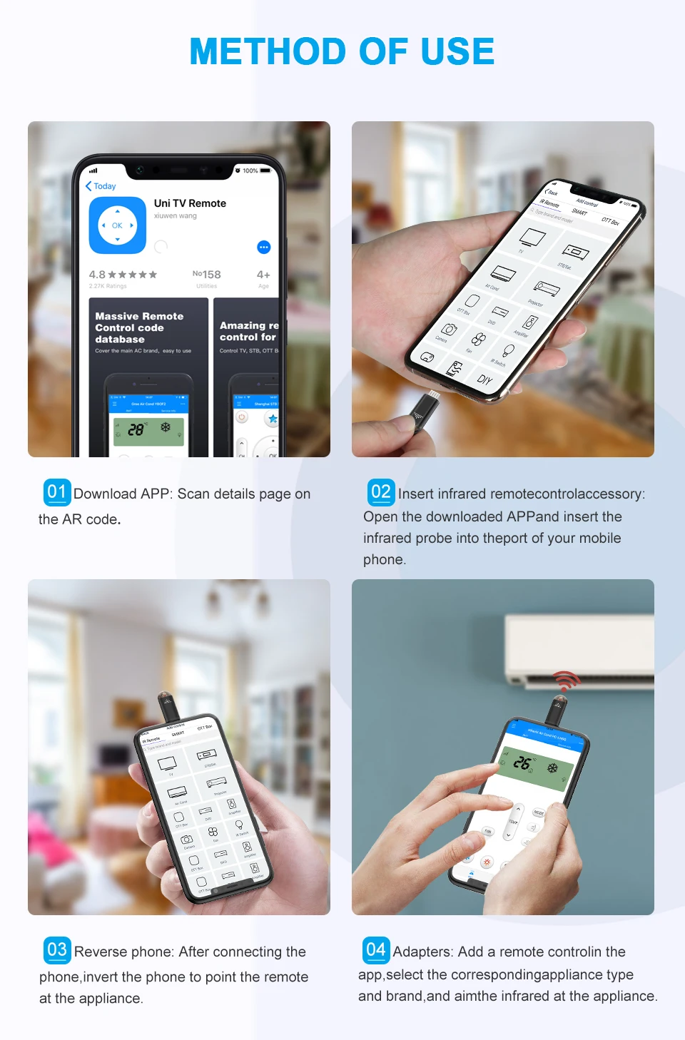 Coolreall Micro USB интерфейс Универсальный мобильный телефон беспроводной пульт дистанционного управления инфракрасный пульт дистанционного управления Лер для Android tv STB Box