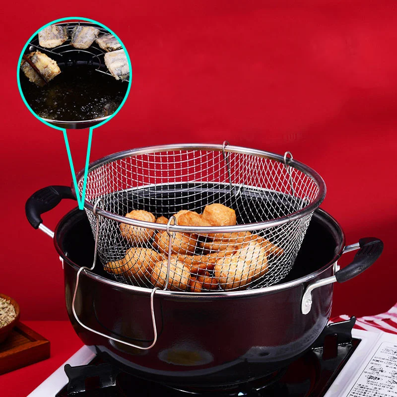 Глубокая жареная кастрюля толстая суповая маленькая фритюрница стандартная