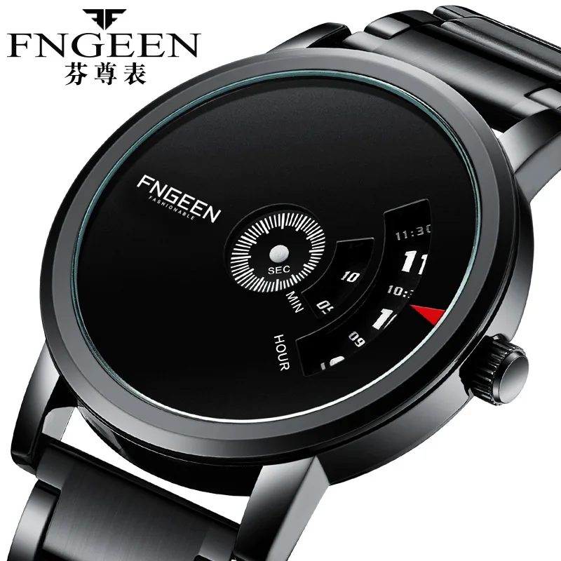 

Brand Men's strap set, simple and fashionable alloy case, quartz, business, calendar, clock, Christmas gift