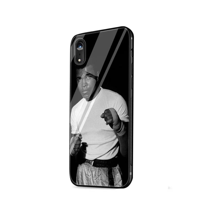 Чехол Gerleek Muhammad Ali для бокса из ТПУ стекла iPhone 11 Pro 6 6s 7 8 Plus XR X XS Max 5S SE 5 |