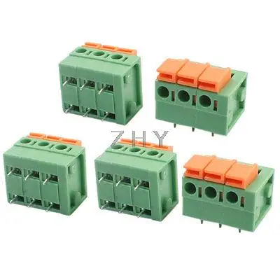150V 2A 5 08 мм 6 Pin DIP Монтаж на печатной плате терминальный блок зеленый