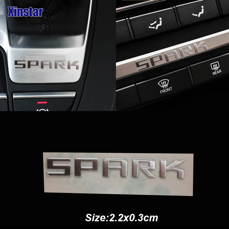 

Наклейки из нержавеющей стали для интерьера автомобиля Cherolet Spark