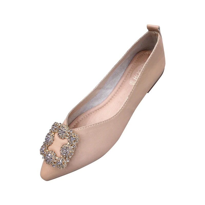 Беременности и родам Балетки женская обувь Новинка осени с обшивкой в Корейском