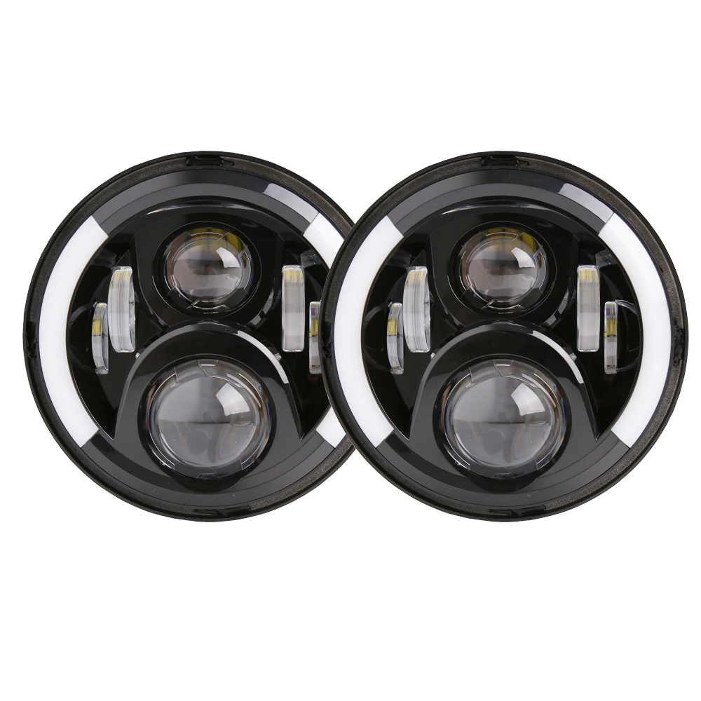 Автомобильные аксессуары круглая фара 7 дюймов проектор H4 светодиодные фары для