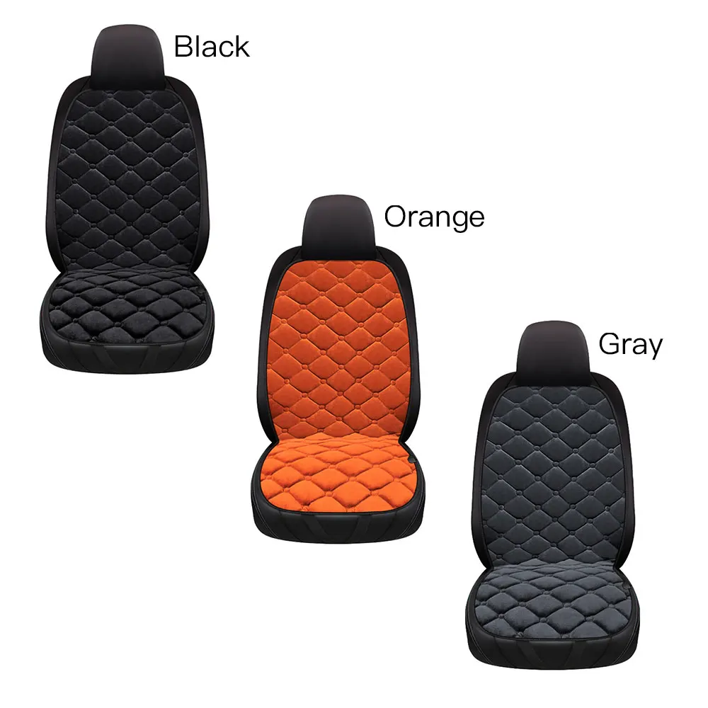 

12V Heating Car Seat Cover Cushion Winter Plush Heater Warmer Control Temperature Electric Heating Seat Cushion Items