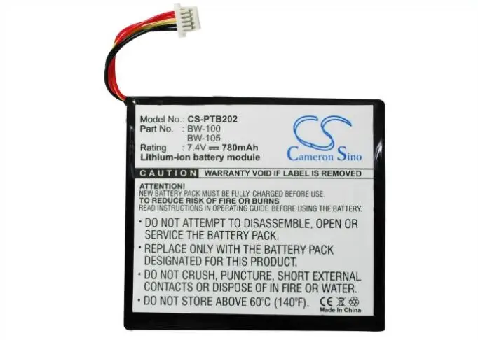Cameron sino 780 мА/ч, батарея для BROTHER MW-100 MW-140BT портативные принтеры внутренний аккумулятор MW-145BT BW-100 BW-105