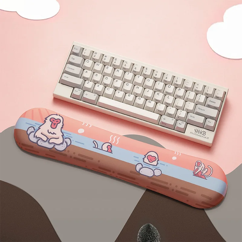 keyboard wrist rest pad support mousepad monkey bath memory foam ergonomic silicone anti slip office gaming pc laptop free global shipping