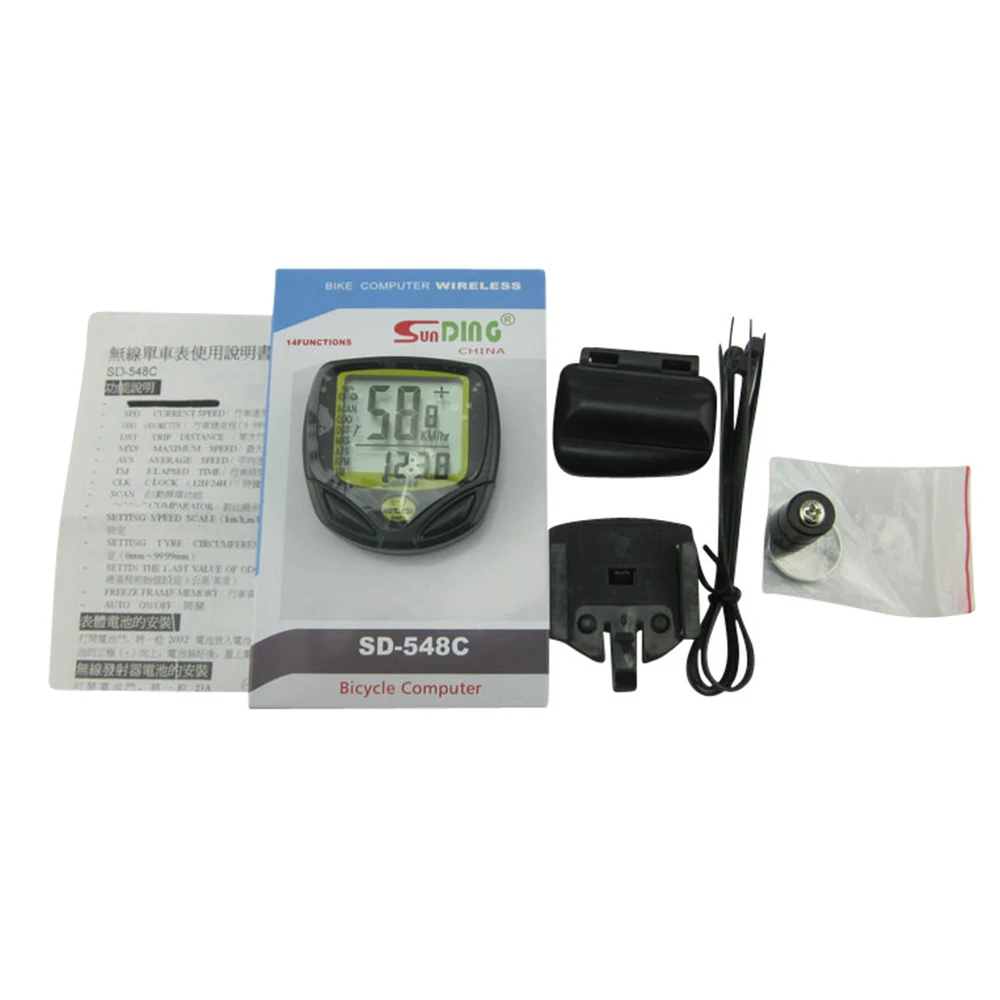 Светодиодный водонепроницаемый велосипед цифровой спидометр беспроводной