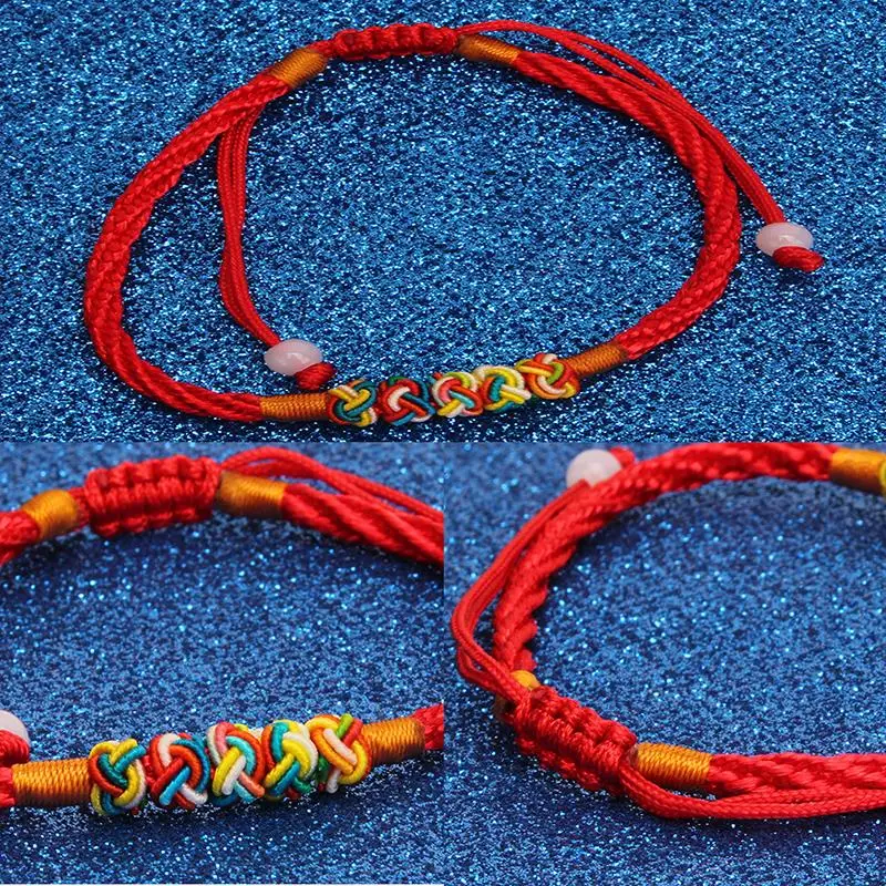 Плетеные Тибетские буддийские браслеты с надписью &quotLucky Charm&quot тибетские и для