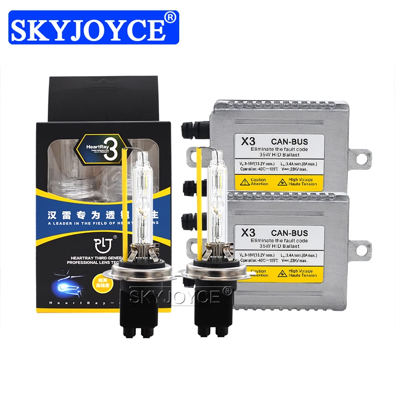 SKYJOYCE 35 Вт HeartRay 9012 Xenon Canbus Kit DLT X3 без ошибок HID Балласт H1 H3 H7 H11 HB3 HB4 D2H автомобильная