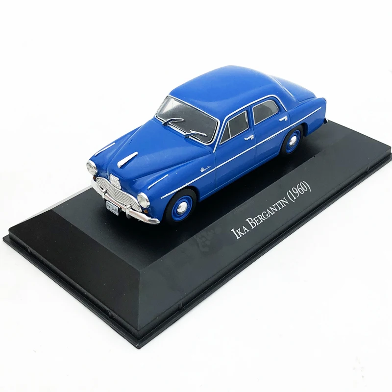 

Модель автомобиля под давлением IXO 1/43 для IKA бергантин 1960, Синие игрушки, детские подарки, металл, пластик, резина