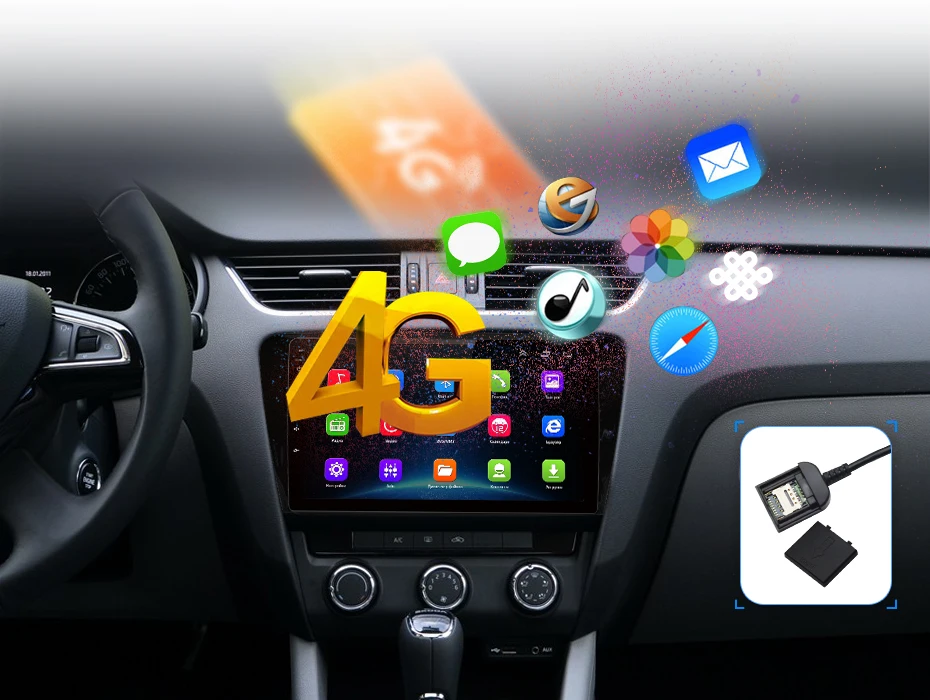 Junsun V1 2G+ 32G Android 9,0 для SKODA Octavia 2013- A7 автомобильный Радио Мультимедиа Видео плеер gps RDS 2 din dvd