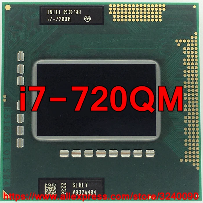 Оригинальный процессор lntel Core i7 720QM 1 60 ГГц 2 80 четырехъядерный 720Q PGA988 SLBQG для