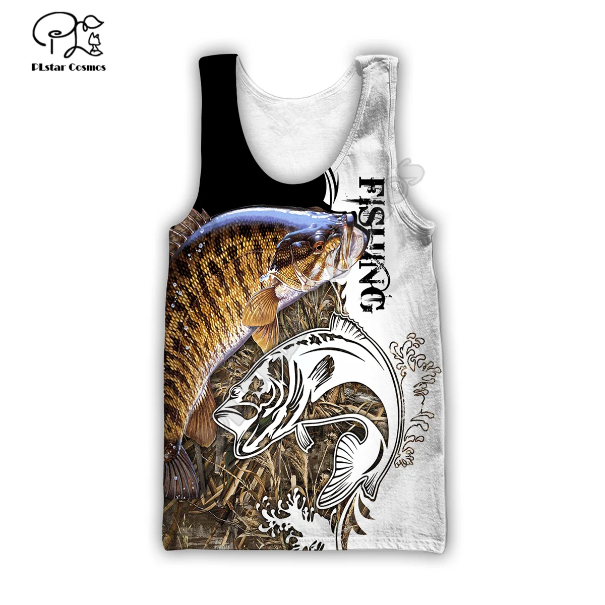 

PLstar Cosmos bass fishing 3D Printed Men for women t shirt Harajuku summer Short sleeve shirt Casual T-shirt top style-1