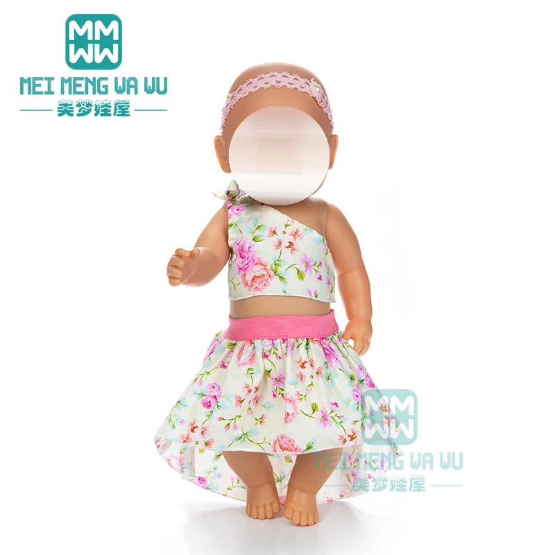 Кукольная одежда для новорожденных 43 см аксессуары кукол модное платье с