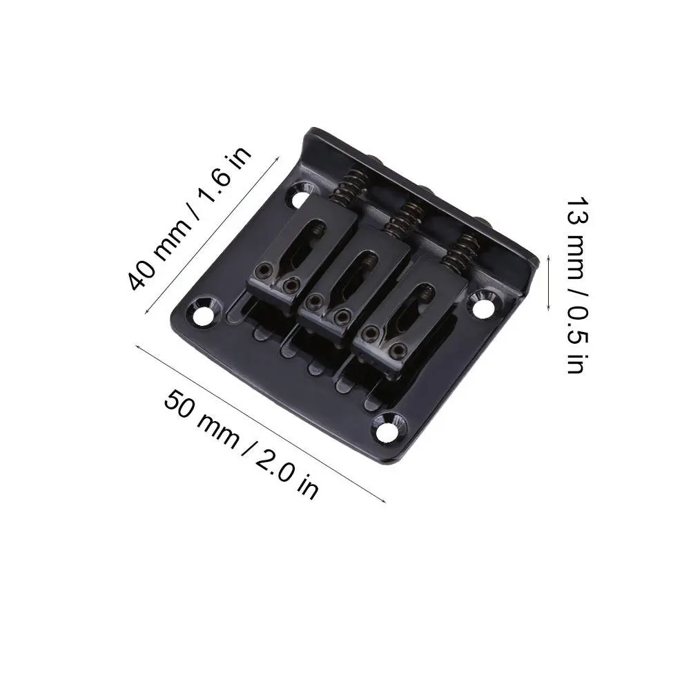 Электрический Гитары 3-строка фиксированной Замена моста Запчасти для Cigarbox |