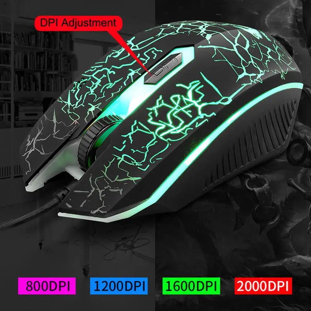 

2020 Fashion Wired Gaming Keyboard Mechanical Feeling Backlit USB 104 Keycaps Russian&English Keyboard Waterproof Keyboards Set