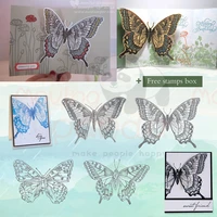 swallowtail metal cutting dies and stamps for diy butterfly scrapbooking photo album embossing paper card craft stencils dies