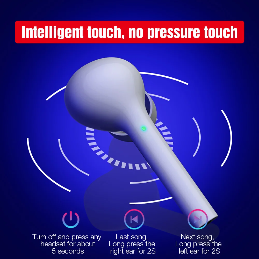 

TWS Bluetooth Wireless Earphone Headphones Freebud Touch Control Sport Headset With Dual Microphone Forxiaomihuaweisangaung