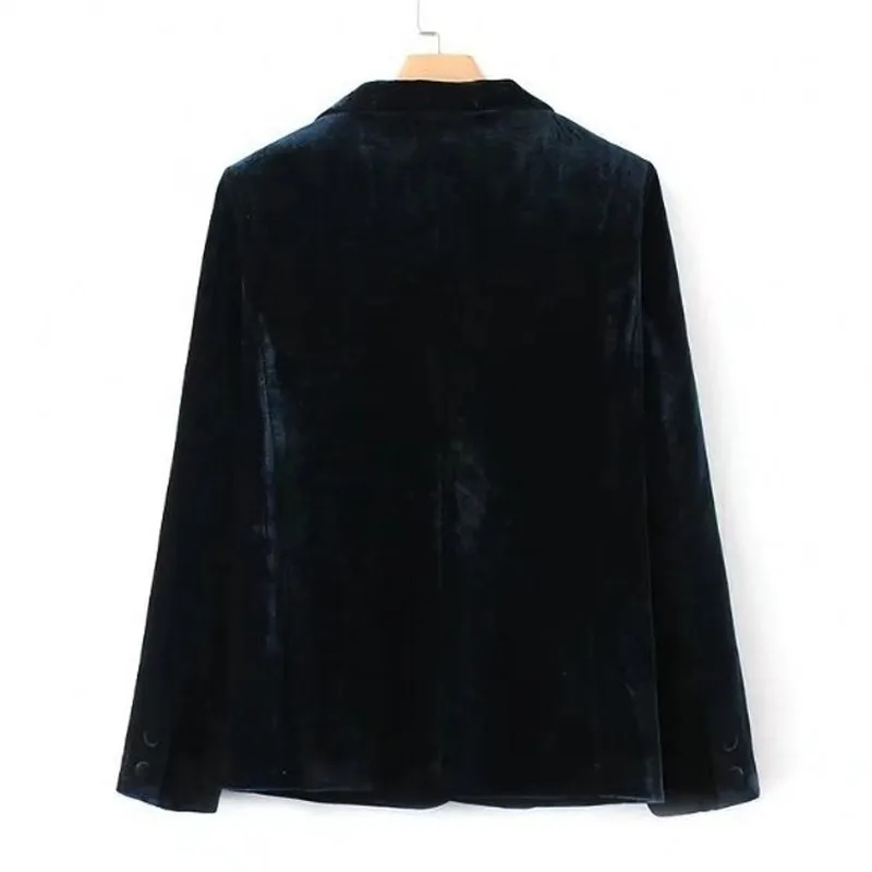 

Popular Autumn and Winter Women's Suit Velvet Commuting Plus-size Foreign Trade A Casual Velvet Suit Jacket Women