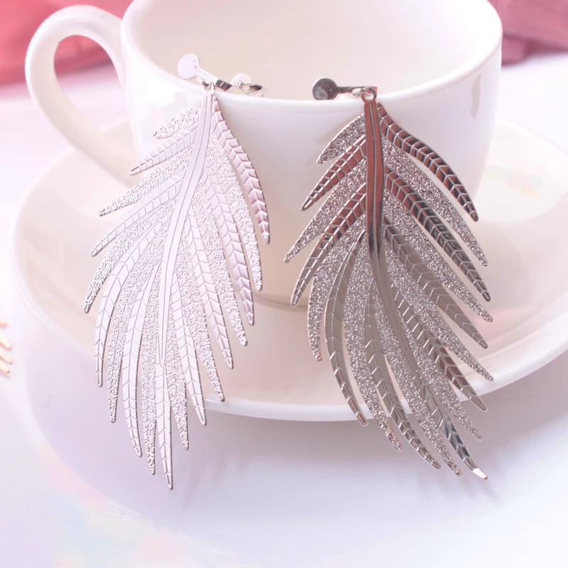 Новые модные женские серьги-клипсы в богемном стиле акриловые Винтажные серьги