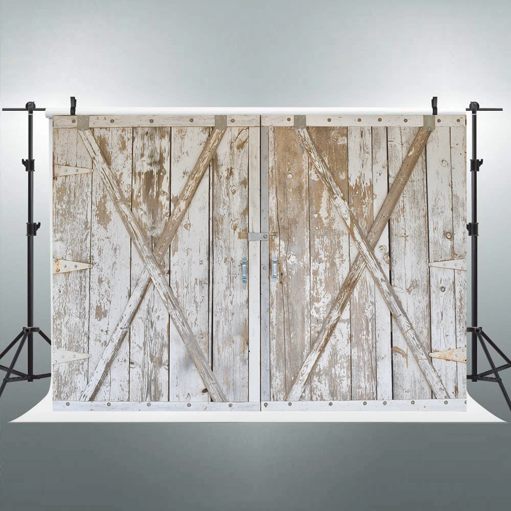 

Винтаж белая деревянная дверь фермы фон сарай фотографии фоном вечерние украшения душа ребенка дети ребенок портретной фотографии photo booth