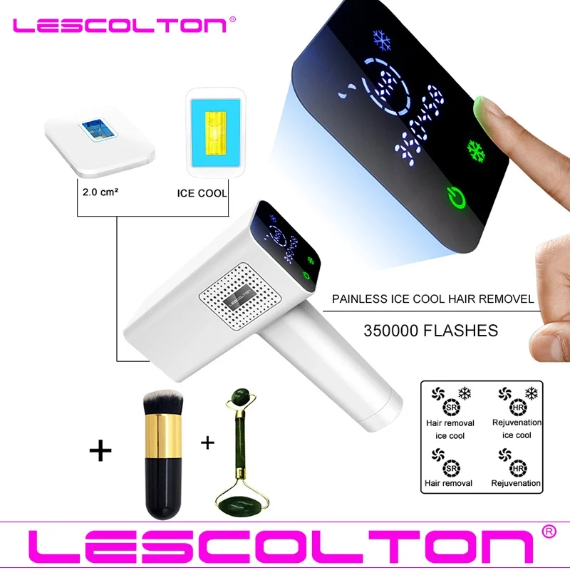 Новейший Эпилятор Lescolton IPL, перманентное лазерное удаление волос, 4 в 1, ICECOOL depilador, лазерный триммер для бикини, фотоэпилятор