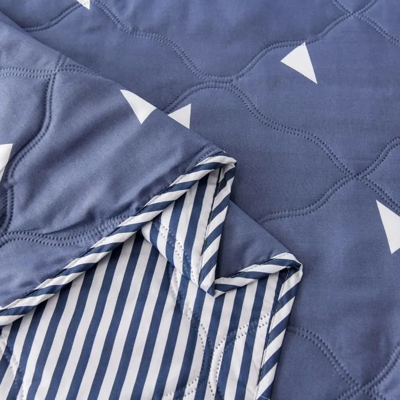 Летнее покрывало Queen Size с геометрическим принтом двойные одеяла и для взрослых