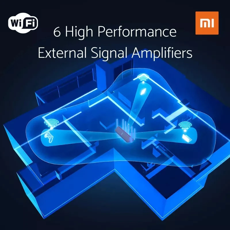 Маршрутизатор Xiaomi Mi AIoT AX3600 двухдиапазонный глобальная версия Wi-Fi 6 5G WPA3 2976 Мбит/с
