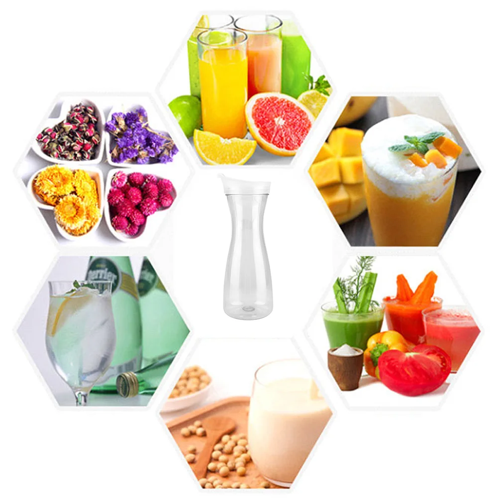 1000ml Acrylic Transparent Juice Bottle Water Jug Ice Cold with Lid for Bar Home Use | Дом и сад