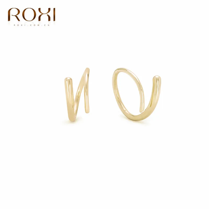 Маленькие кости для ушей ROXI из стерлингового серебра 925 пробы кольцо с пряжкой