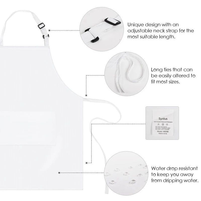 Регулируемый слюнявчик фартук более плотный вариант в виде капли воды