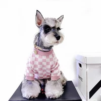 2022 pink dog clothes dog sweater coat knitted cardigan dog jacket love heart pattern dog hoody sweater warm coat jacket winter
