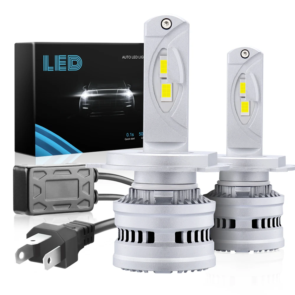 

H7 Led Headlight Turbo 8000LM H1 H4 Bulbs High Low Beam 9004 9007 Hb3 Hb4 Lamps 6000K H8 H9 H11 9005 9006 HB3 HB4 Fog Lights