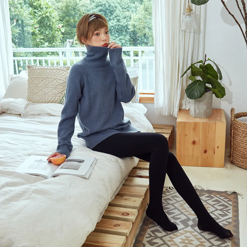 Компрессионные колготки моделирующие форму ног для сна однотонные плотные