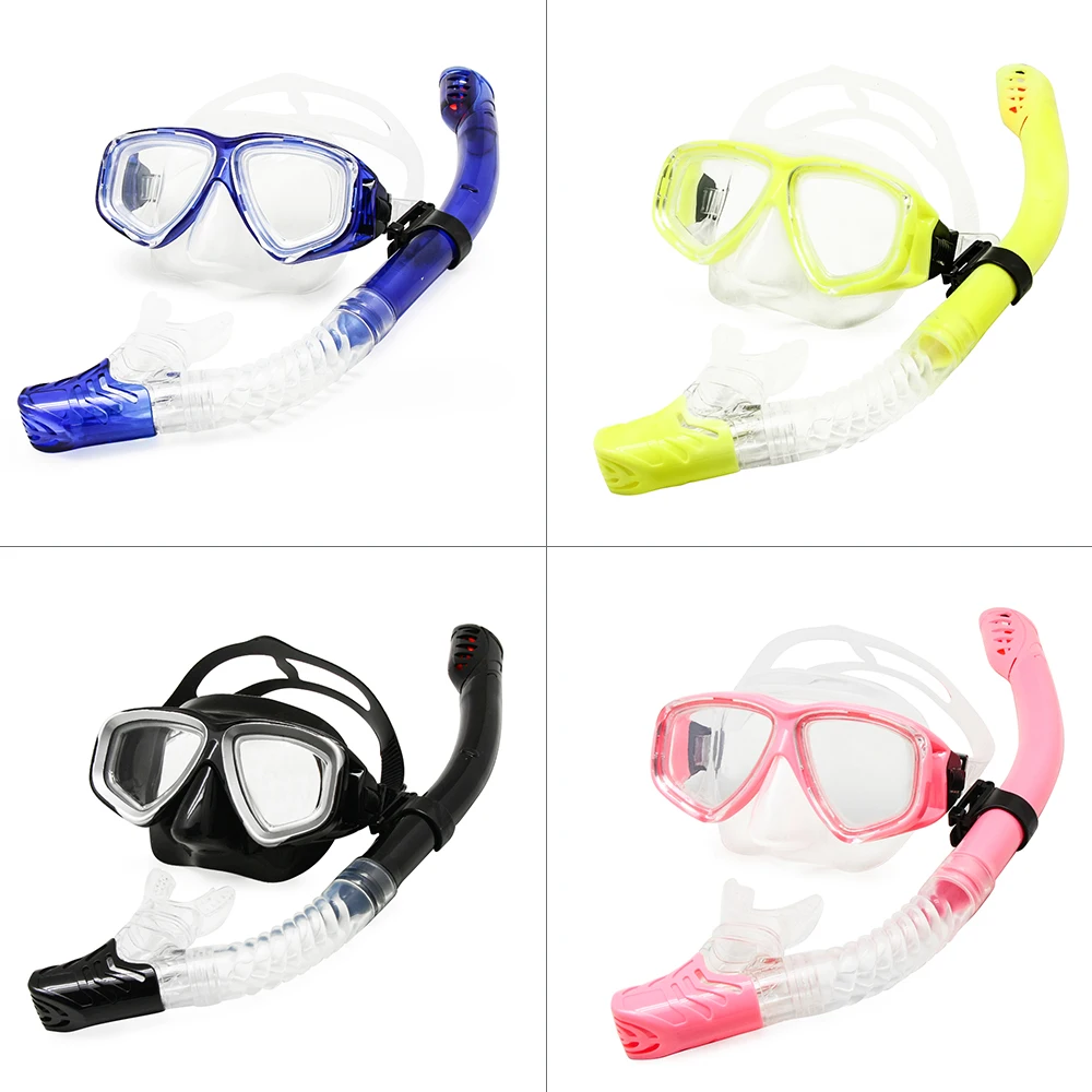 

Optical Diving Gear Kit Myopia Snorkel Set, Different Strength for Each Eye, Nearsighted Dry Top Scuba Mask