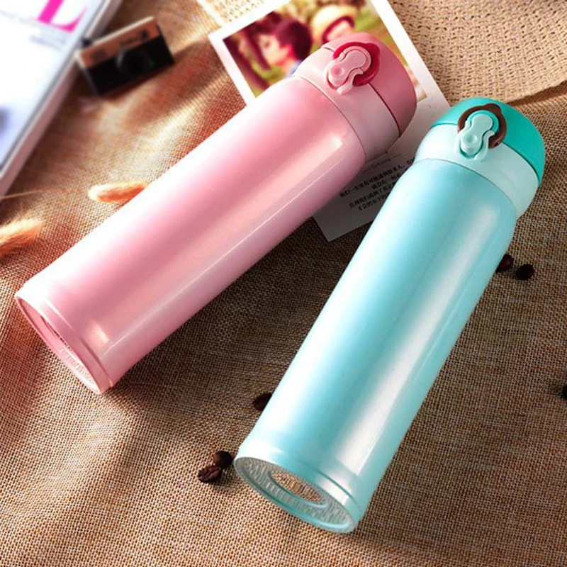 

Travel Vacuum Cup 500ML Stainless Steel Thermos Cup Thermal Bottle For Water Insulated Tumbler For Coffee Tea Mug Kitchen Cocina
