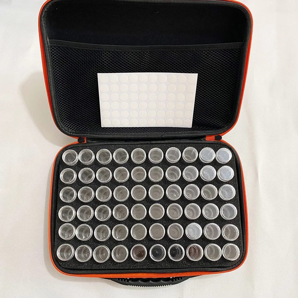 

30/60 Bottles Diamond Painting Accessories storage Box embroidery diamond painting tool Drill Storage Hand bag With Bottles