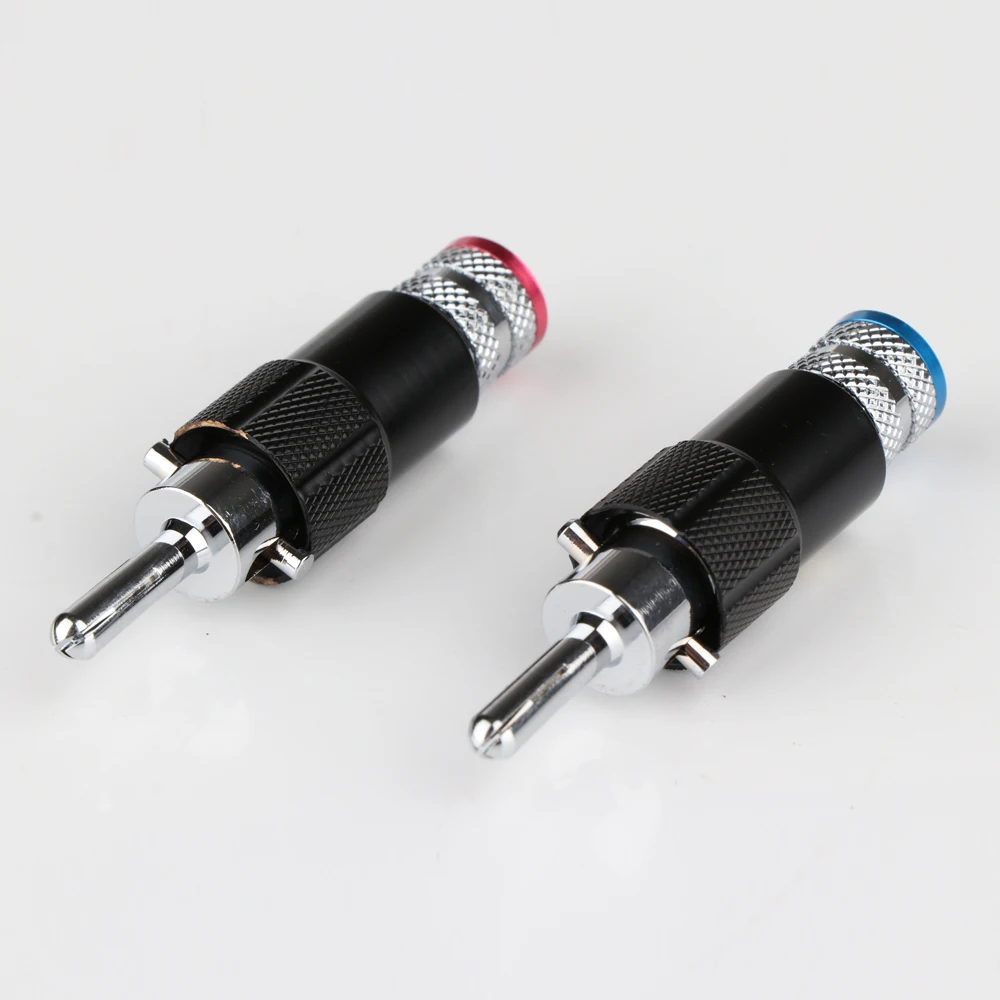 Розетка для кабеля 9 мм с родиевым покрытием|speaker cable plug|connectors goldnakamichi connector |