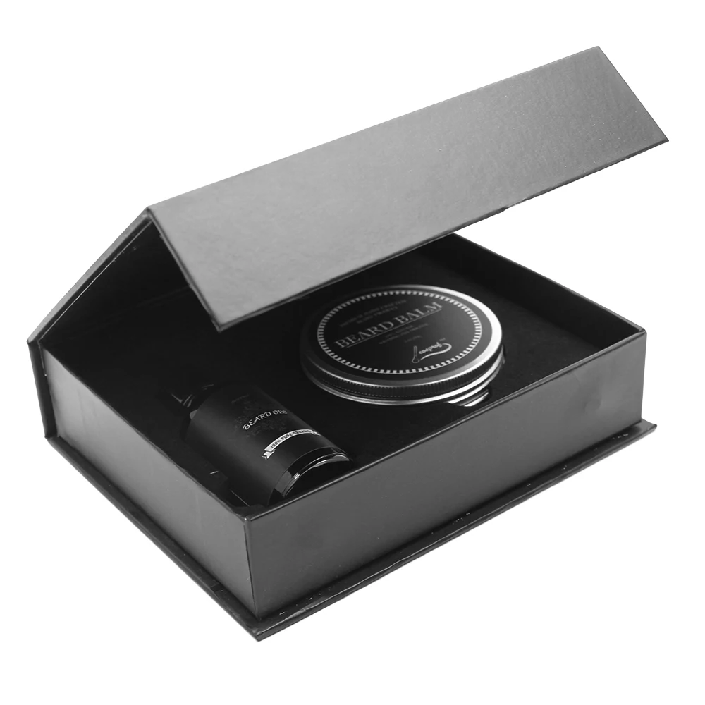 

Professional 2PCS Beard Oil Balm Set Men Gift 100% Pure Natural Beard Growth Kit Sesame Oil Beard Health Care Dropshipping