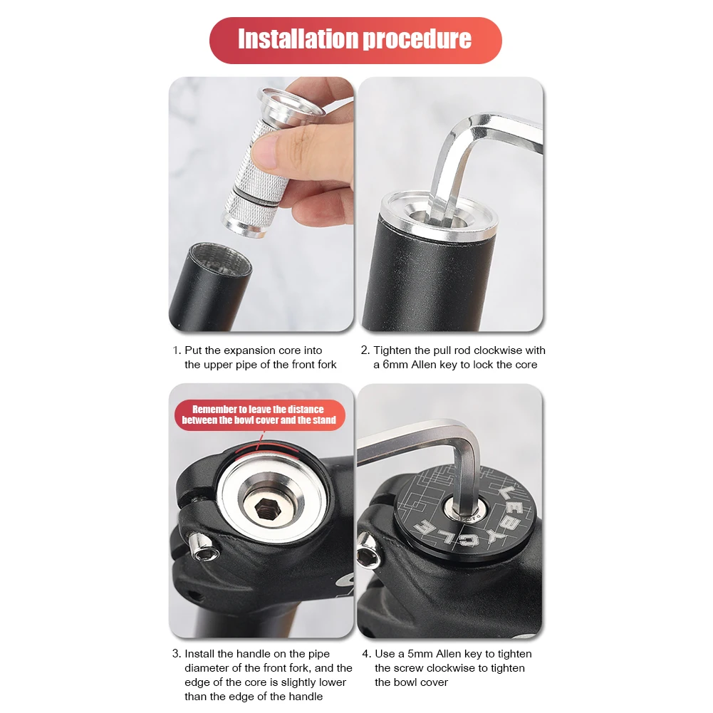 Велосипед Насадка расширитель для гарнитуры стволовых Верхняя Кепки сплав