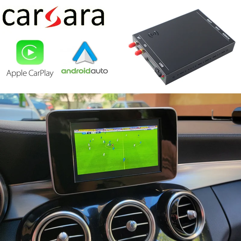 Merce des W205 CarPlay Module Black Box for GLC Class Activate Decoder Device AirPlay Car Retrofit Support Reverse Camera |