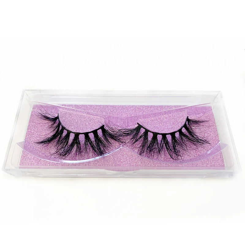 

25MM 27MM Lashes Reusable Handmade Soft 100% Mink Hair Thick Long Wispy Multilayer Fluffy False Eyelashes Extension Eye Makeup