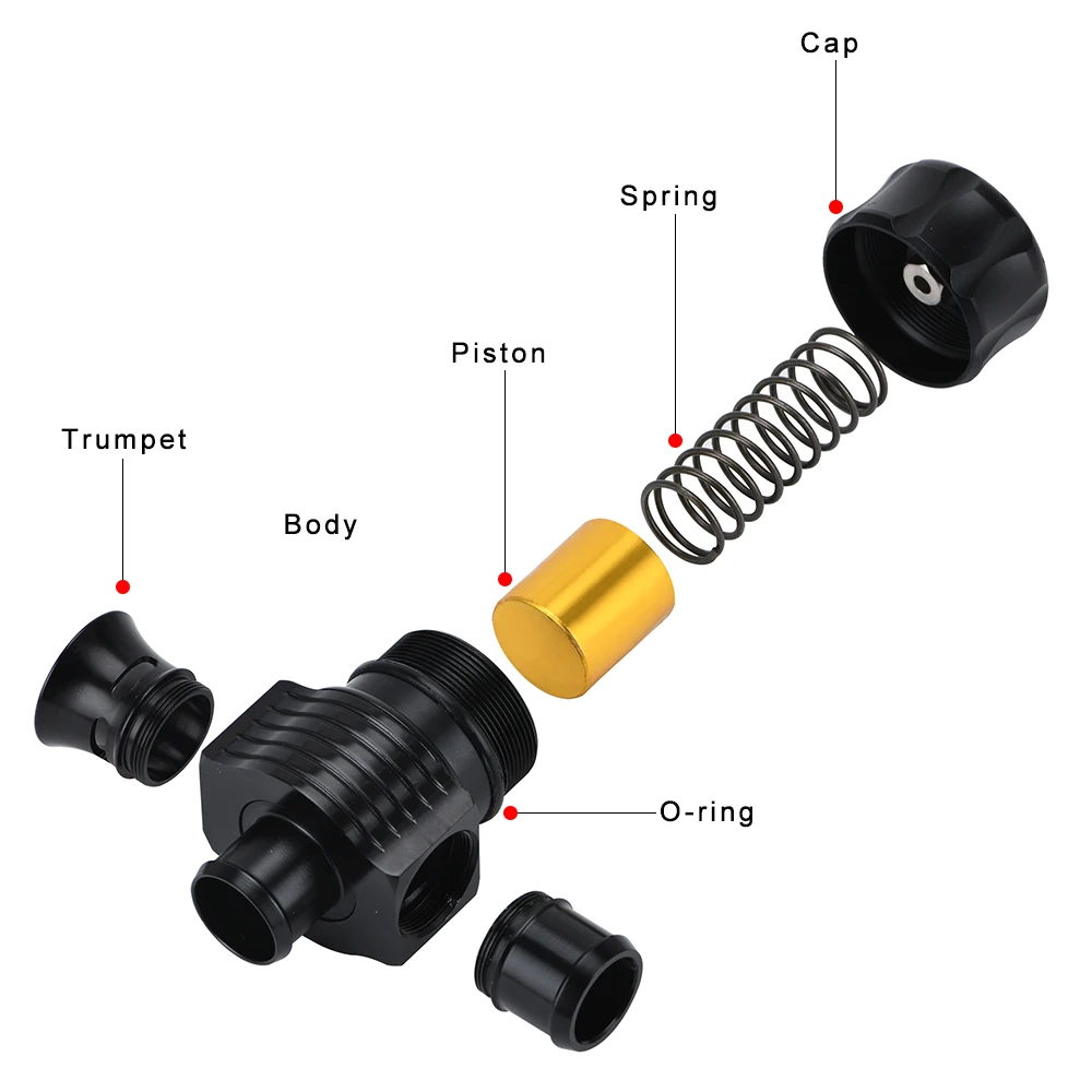 Бесплатная доставка-турбо дивертер сброс выдувного клапана двойной порт с