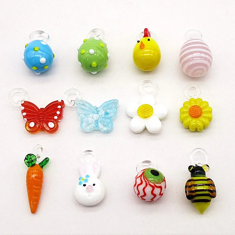 Новое муранское стекло ручной работы елочные украшения в форме Пасхи домашний