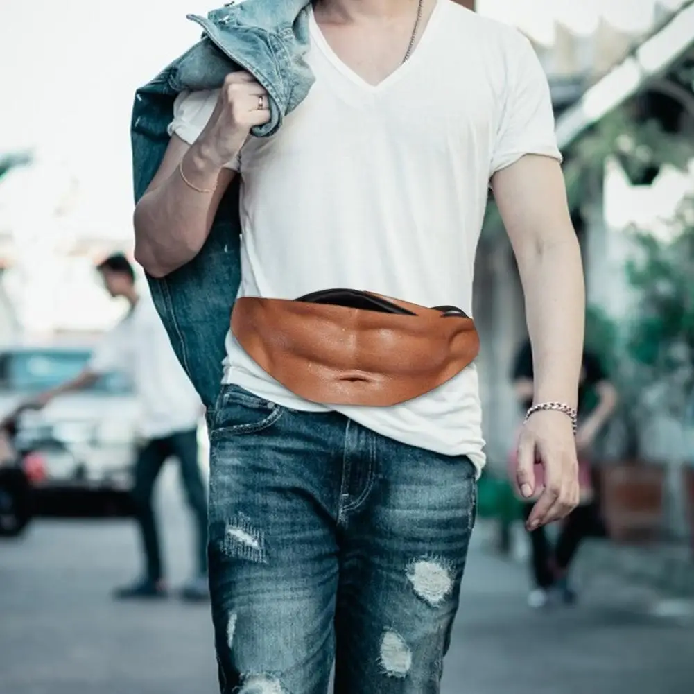 Поясная сумка для мужчин забавная кожаная бананка отца регулируемый пояс на