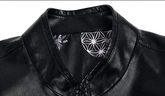 Мужская кожаная куртка из овечьей шкуры деловая Повседневная размера плюс