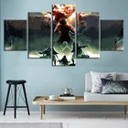 Картина без рамы на холсте Атака Титанов аниме плакат HD настенные картины Домашний декор винтажный Декор для комнаты Колоссальный Титан масляные принты