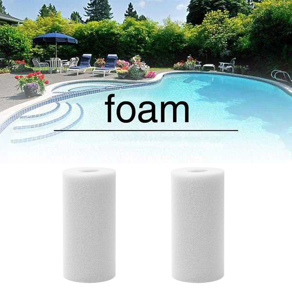 

Filter Sponge Replacements for Intex Washable Reusable Swimming Pool Filter Foam Sponge Cartridge 10Pcs