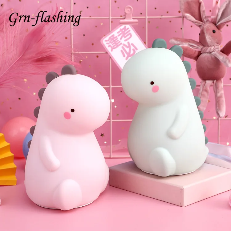 Детская одежда с рисунком динозавра из мультфильма лампа Перезаряжаемые RGB